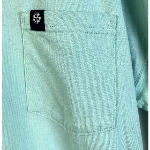 simply southern Shirt Women's Medium Prep Hard Turtle Green Beach Cotton Preppy - Picture 5 of 8